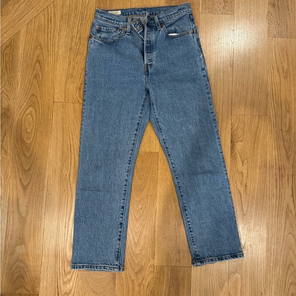 Levi's Women's 501 Straight Leg Blue Jeans